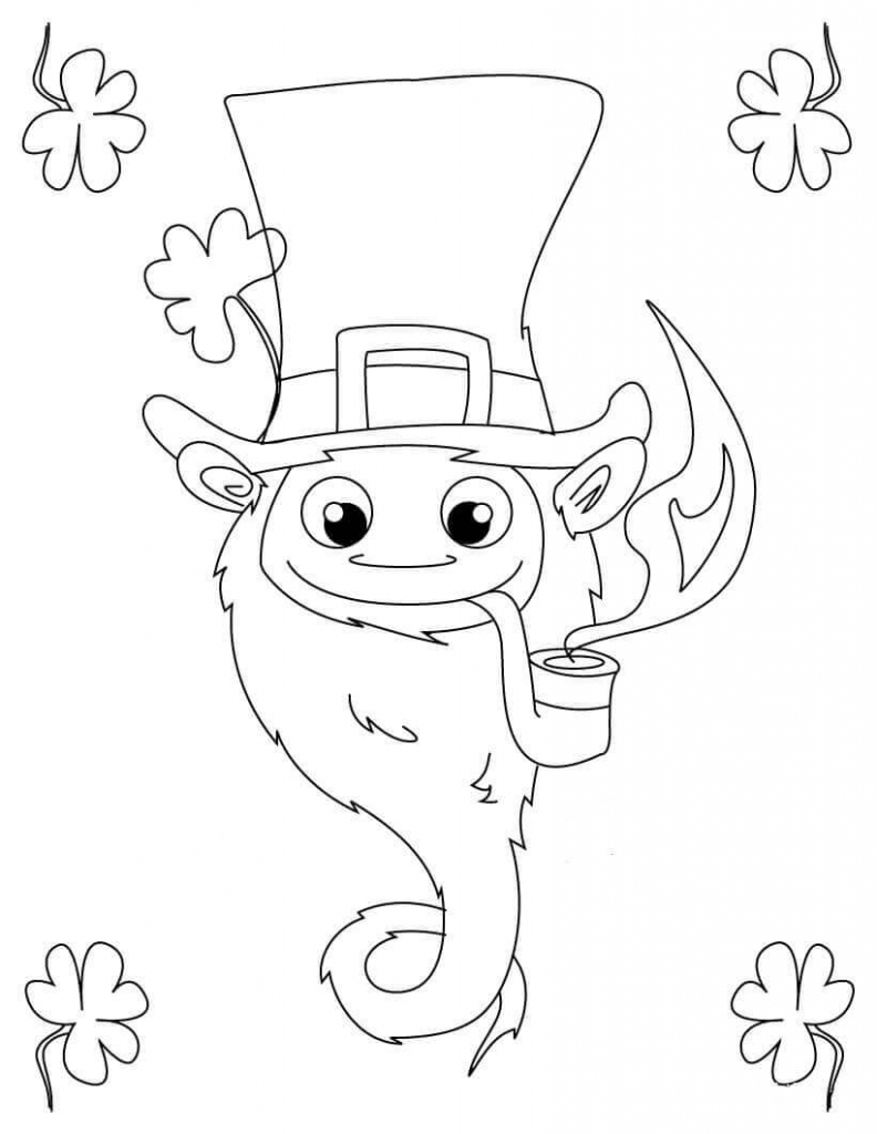 70+ Leprechaun Coloring Pages 17