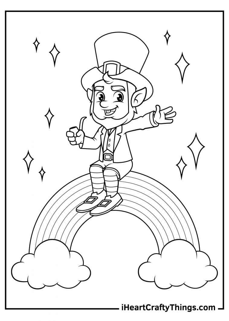 70+ Leprechaun Coloring Pages 18