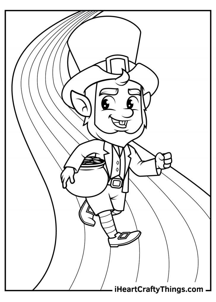 70+ Leprechaun Coloring Pages 23