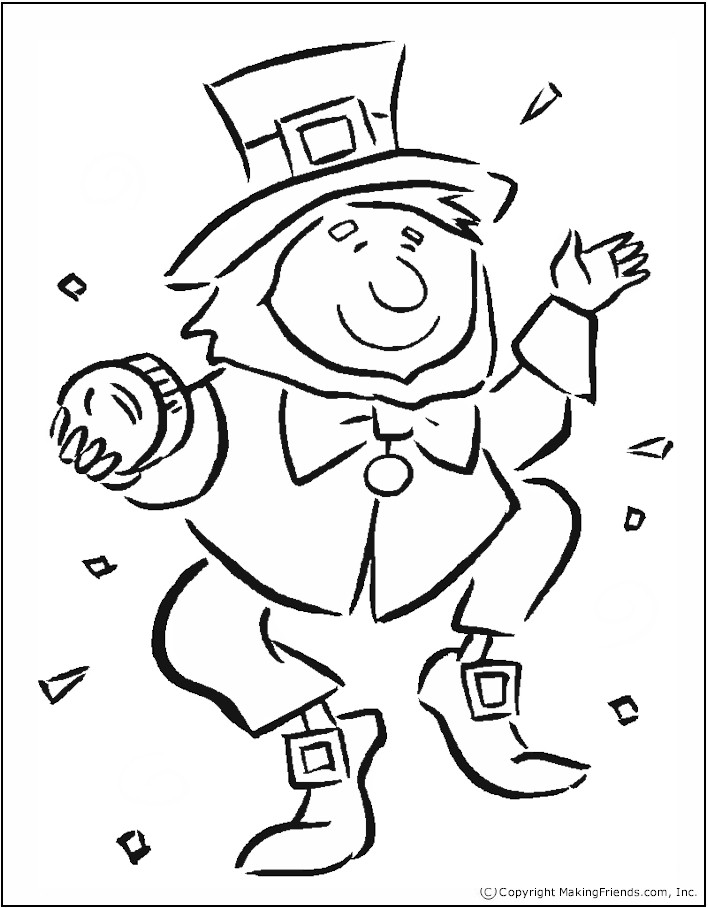 70+ Leprechaun Coloring Pages 27