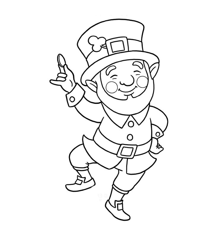 70+ Leprechaun Coloring Pages 29