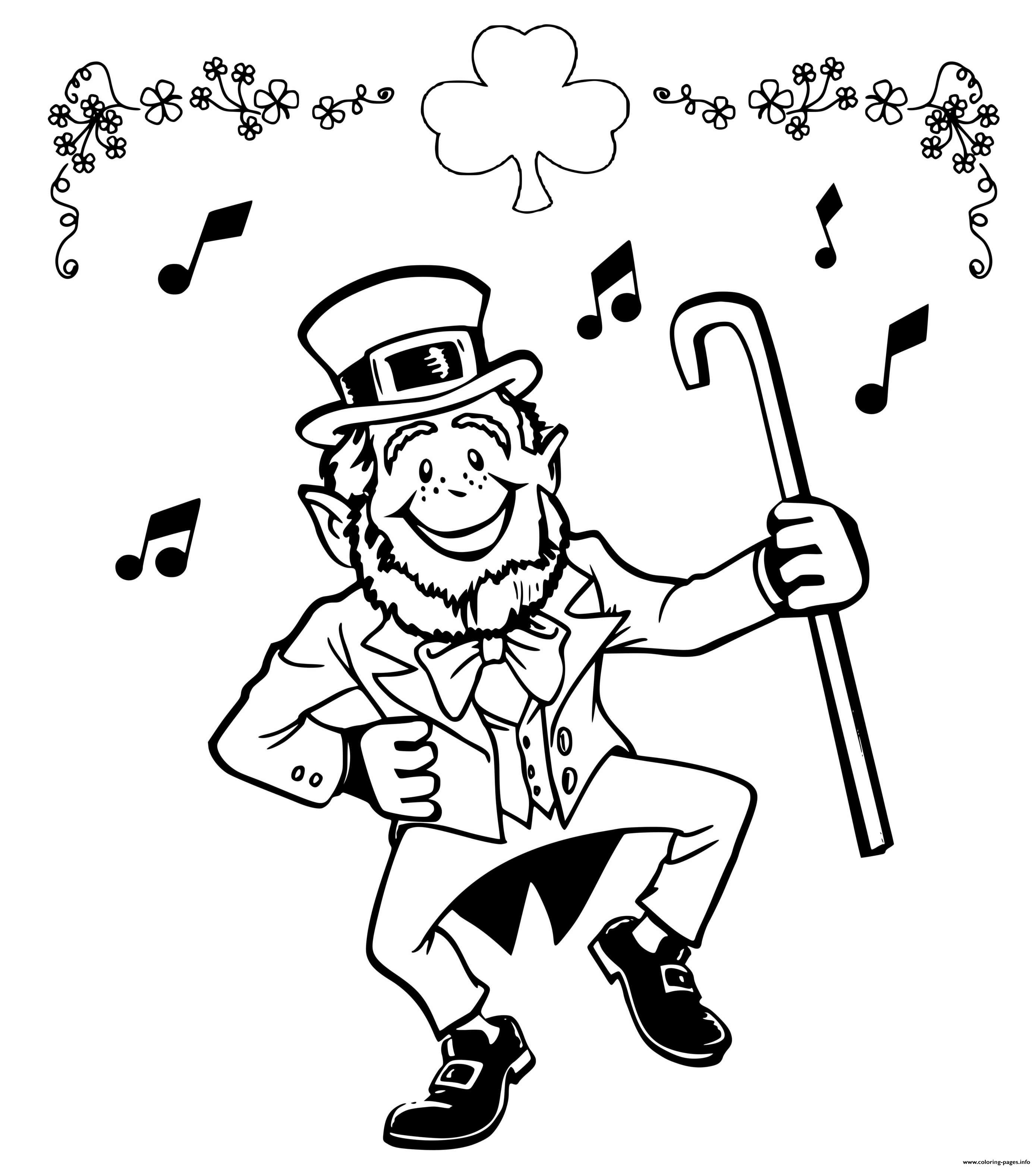 70+ Leprechaun Coloring Pages 3