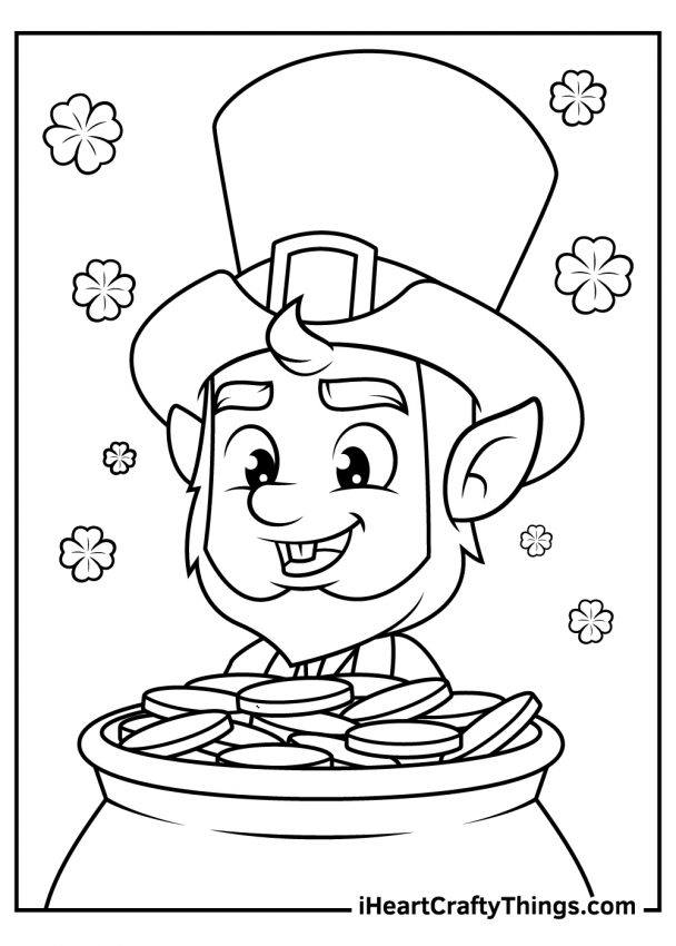 70+ Leprechaun Coloring Pages 35