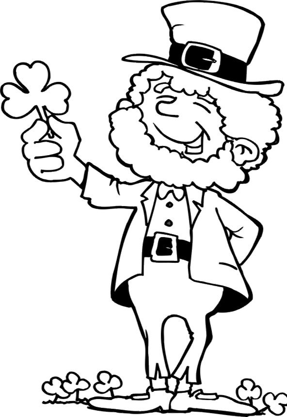 70+ Leprechaun Coloring Pages 37