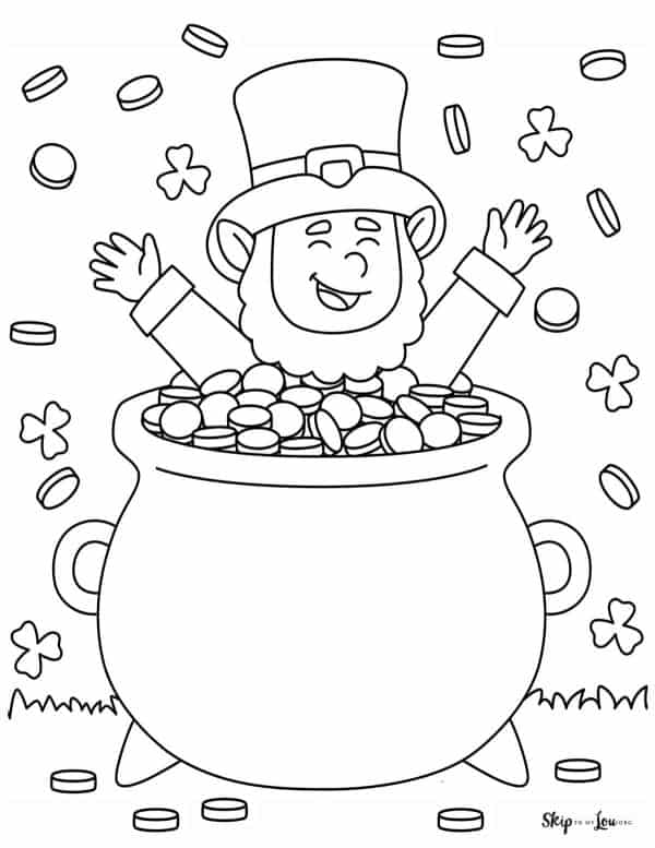 70+ Leprechaun Coloring Pages 43