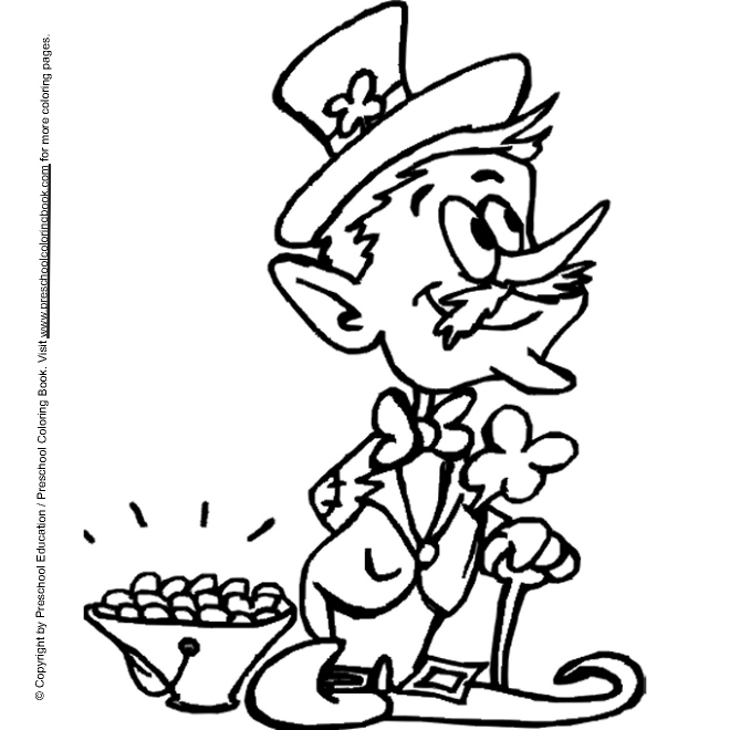 70+ Leprechaun Coloring Pages 46