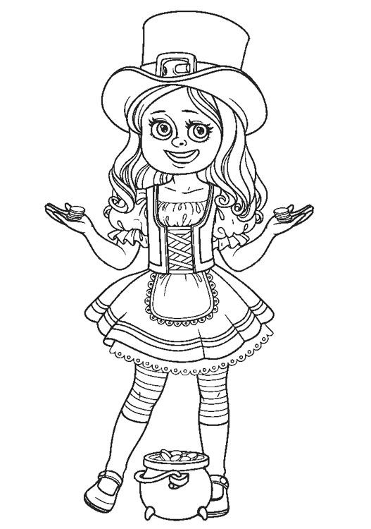 70+ Leprechaun Coloring Pages 48