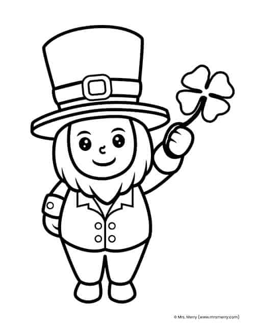 70+ Leprechaun Coloring Pages 55