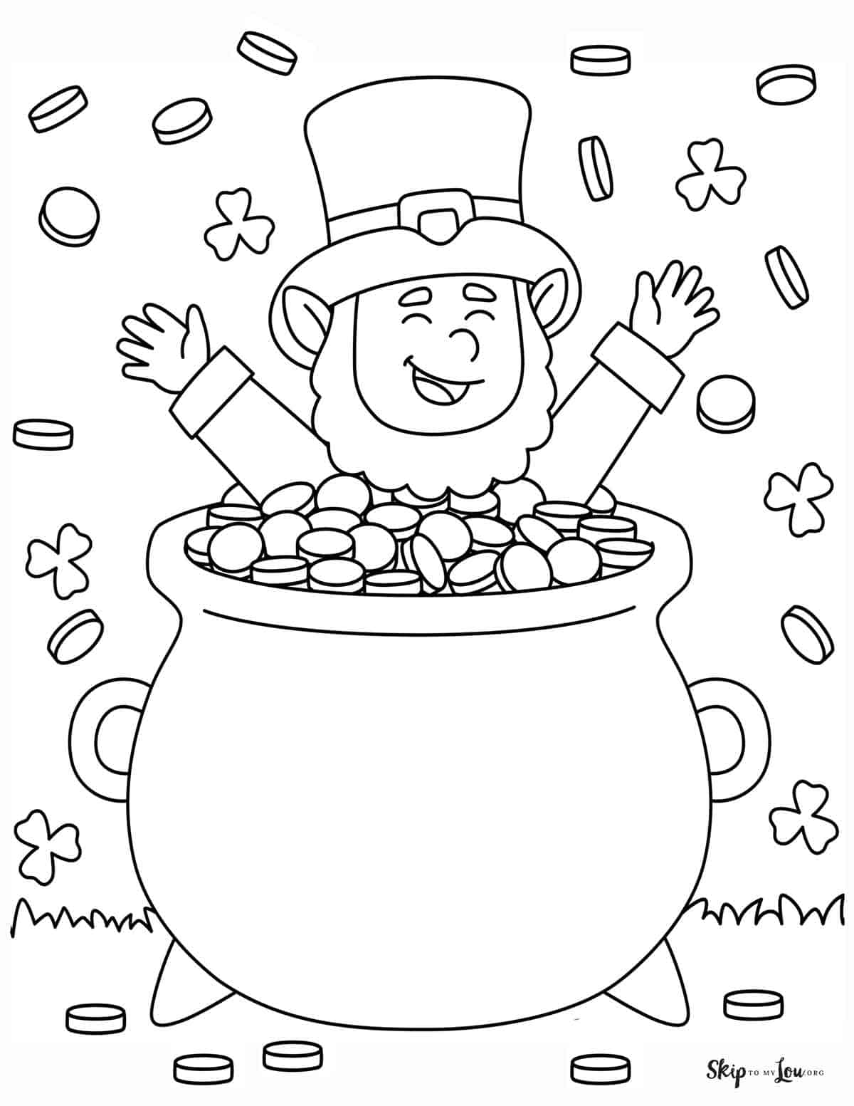 70+ Leprechaun Coloring Pages 6