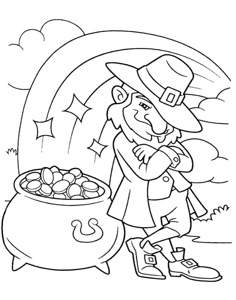 70+ Leprechaun Coloring Pages 65