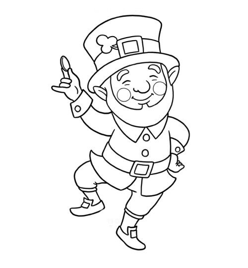 70+ Leprechaun Coloring Pages 69