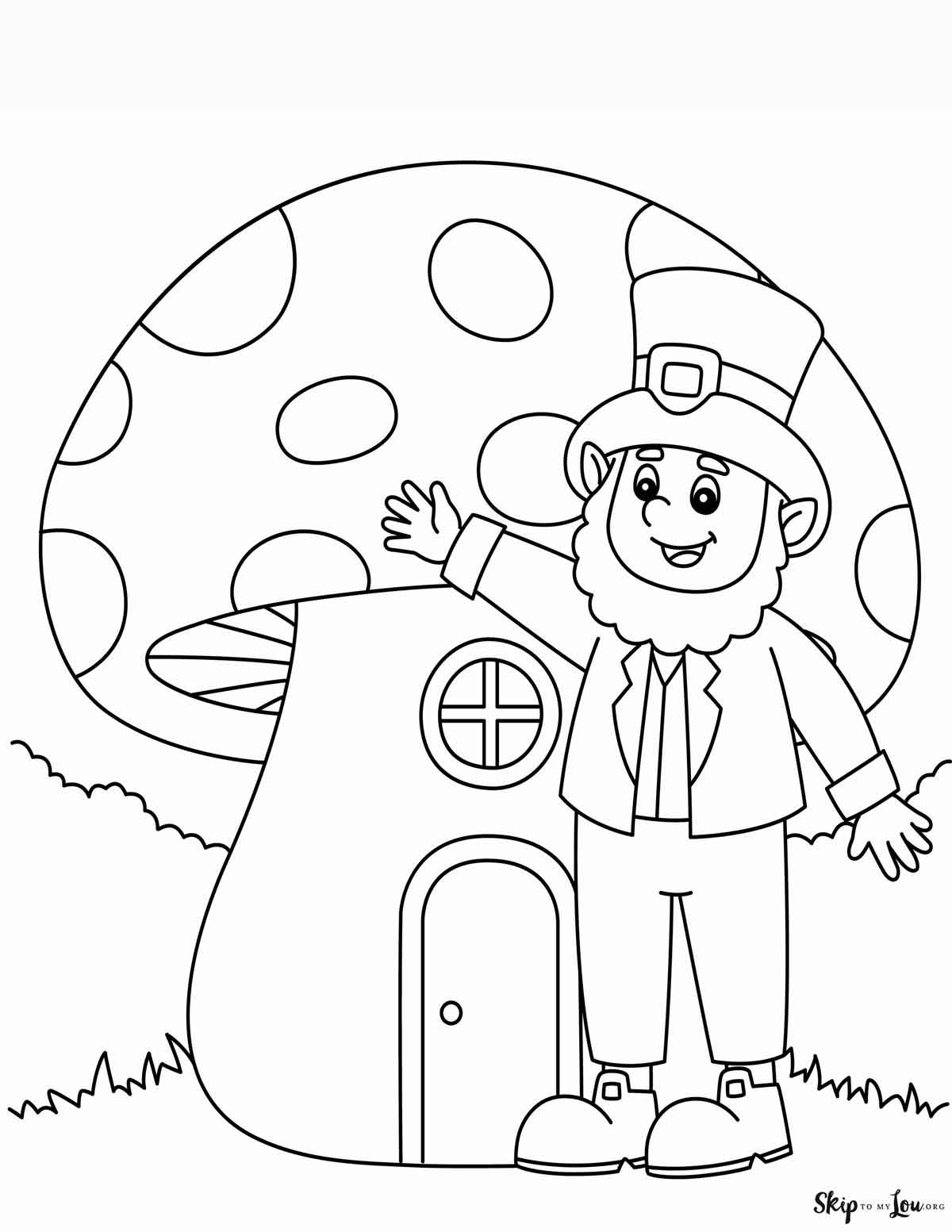 70+ Leprechaun Coloring Pages 8