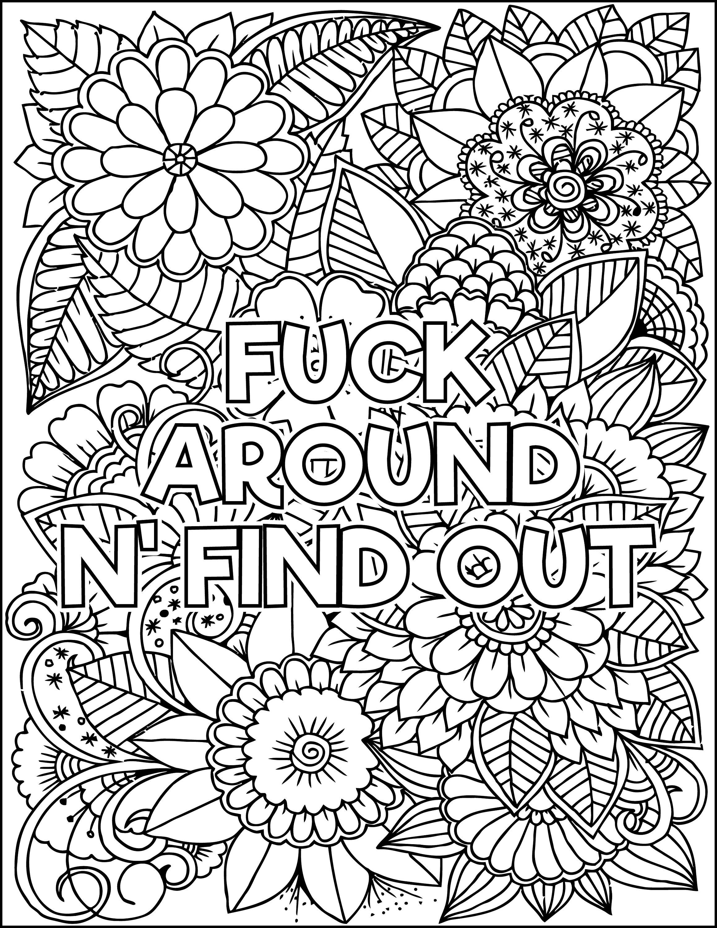 100+ Adult Coloring at Work? You're Not Fired Printable 10