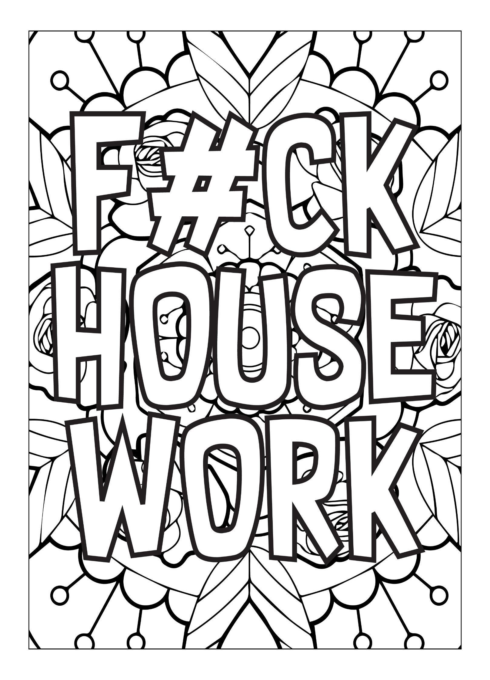 100+ Adult Coloring at Work? You're Not Fired Printable 115