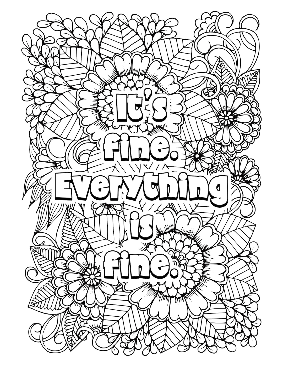 100+ Adult Coloring at Work? You're Not Fired Printable 12