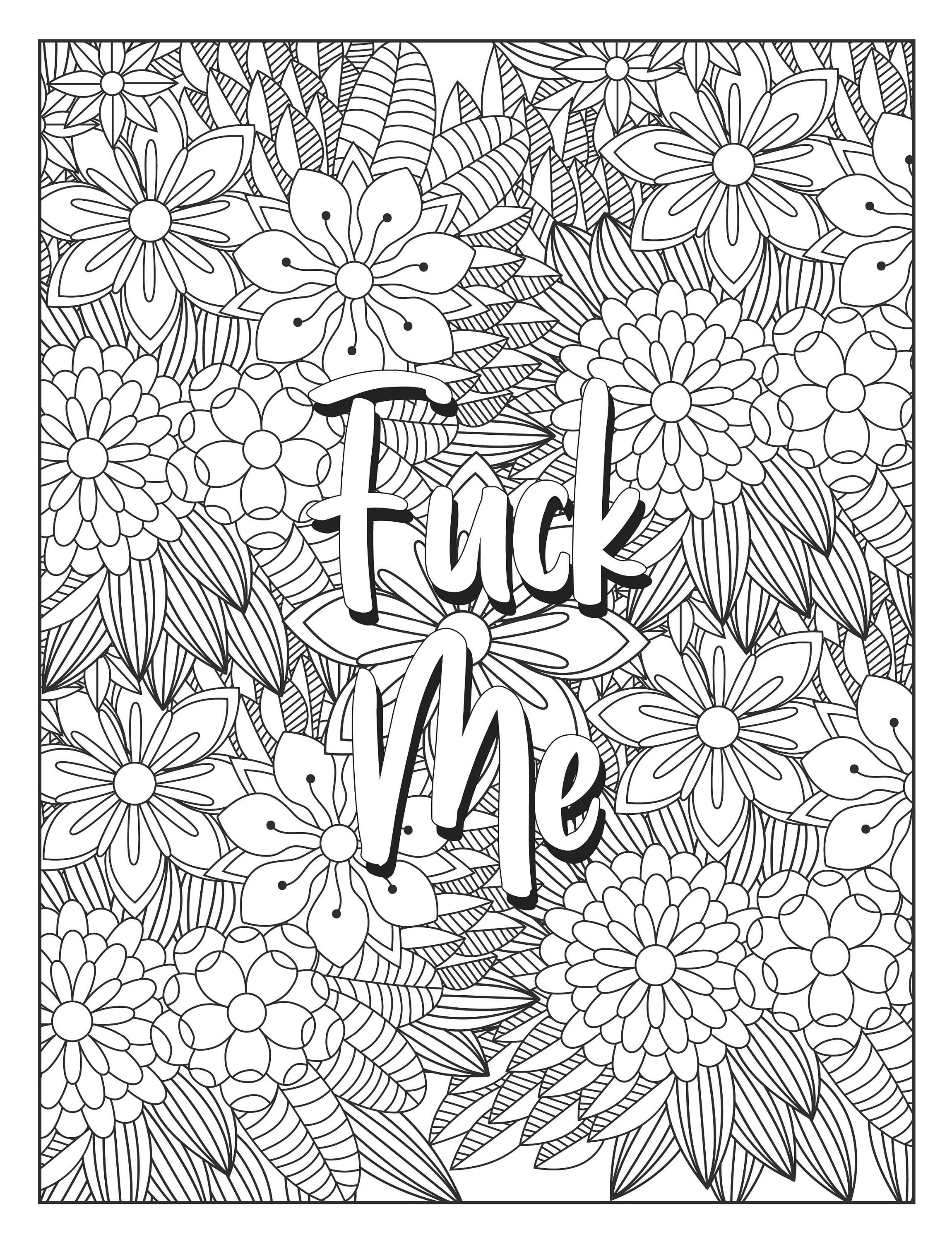 100+ Adult Coloring at Work? You're Not Fired Printable 126