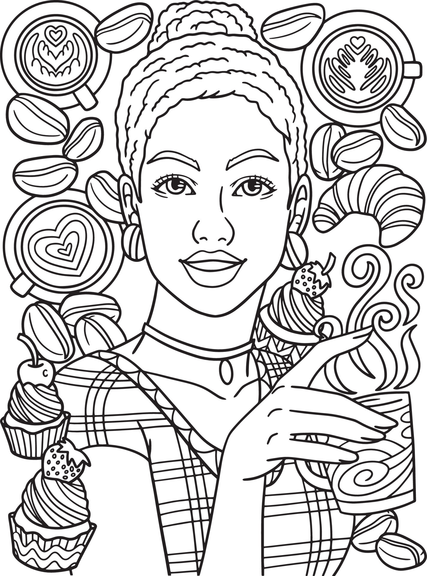 114+ Adult Coloring Pages Coffee Printable 11