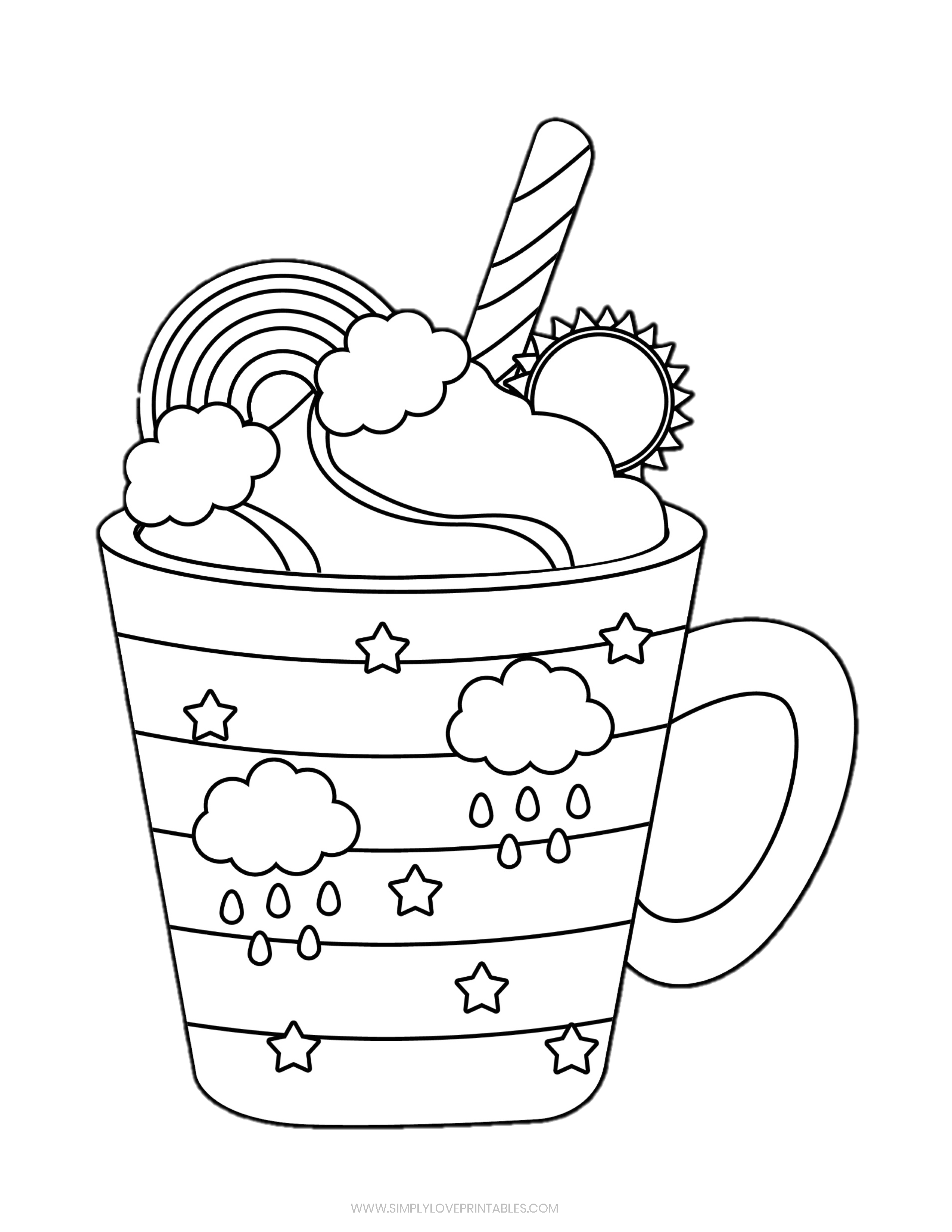 114+ Adult Coloring Pages Coffee Printable 110