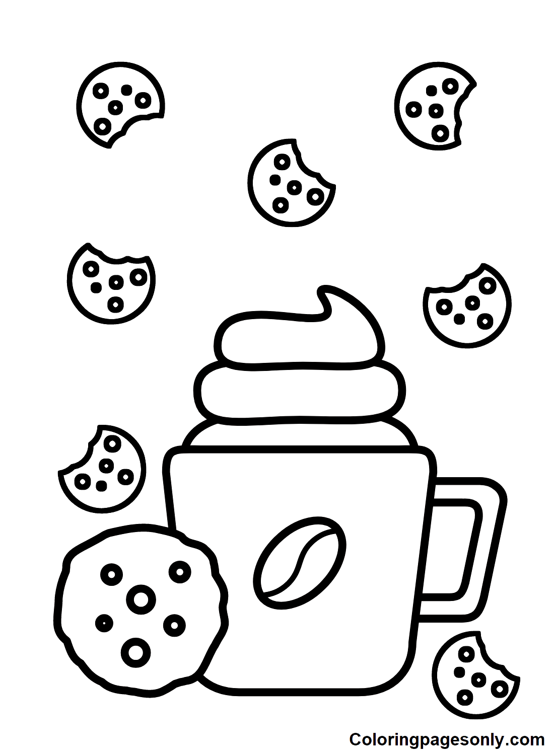 114+ Adult Coloring Pages Coffee Printable 14