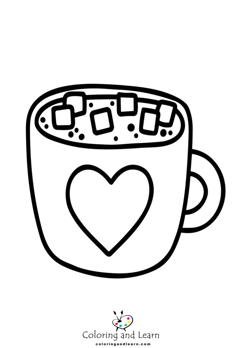 114+ Adult Coloring Pages Coffee Printable 18