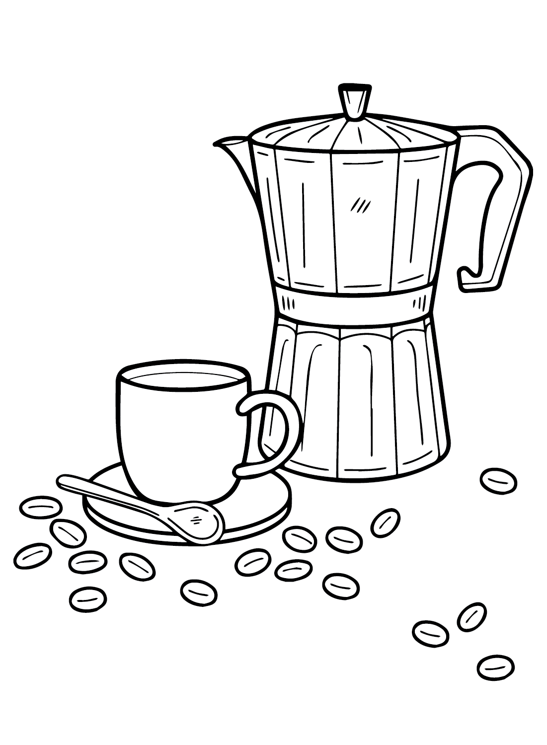 114+ Adult Coloring Pages Coffee Printable 3