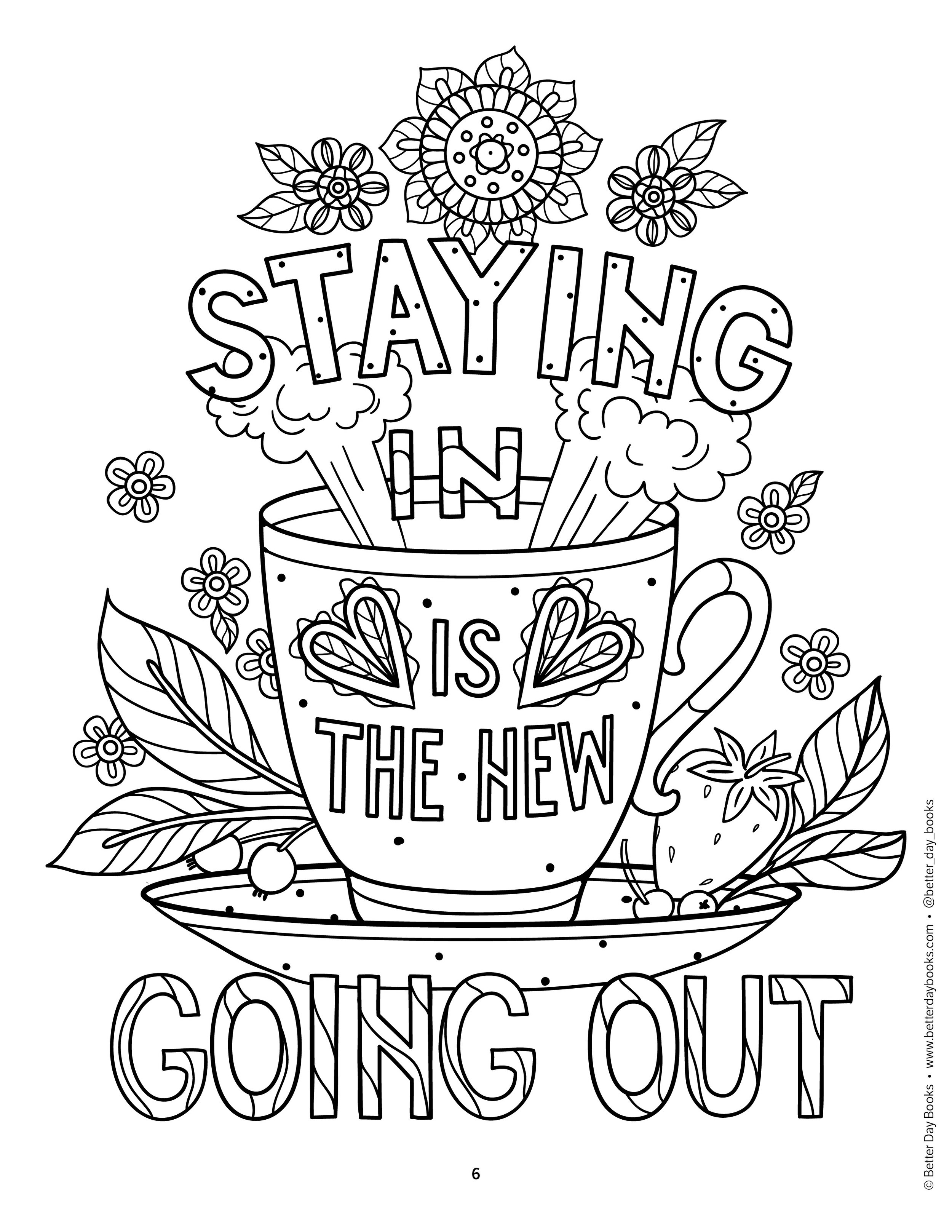 114+ Adult Coloring Pages Coffee Printable 31