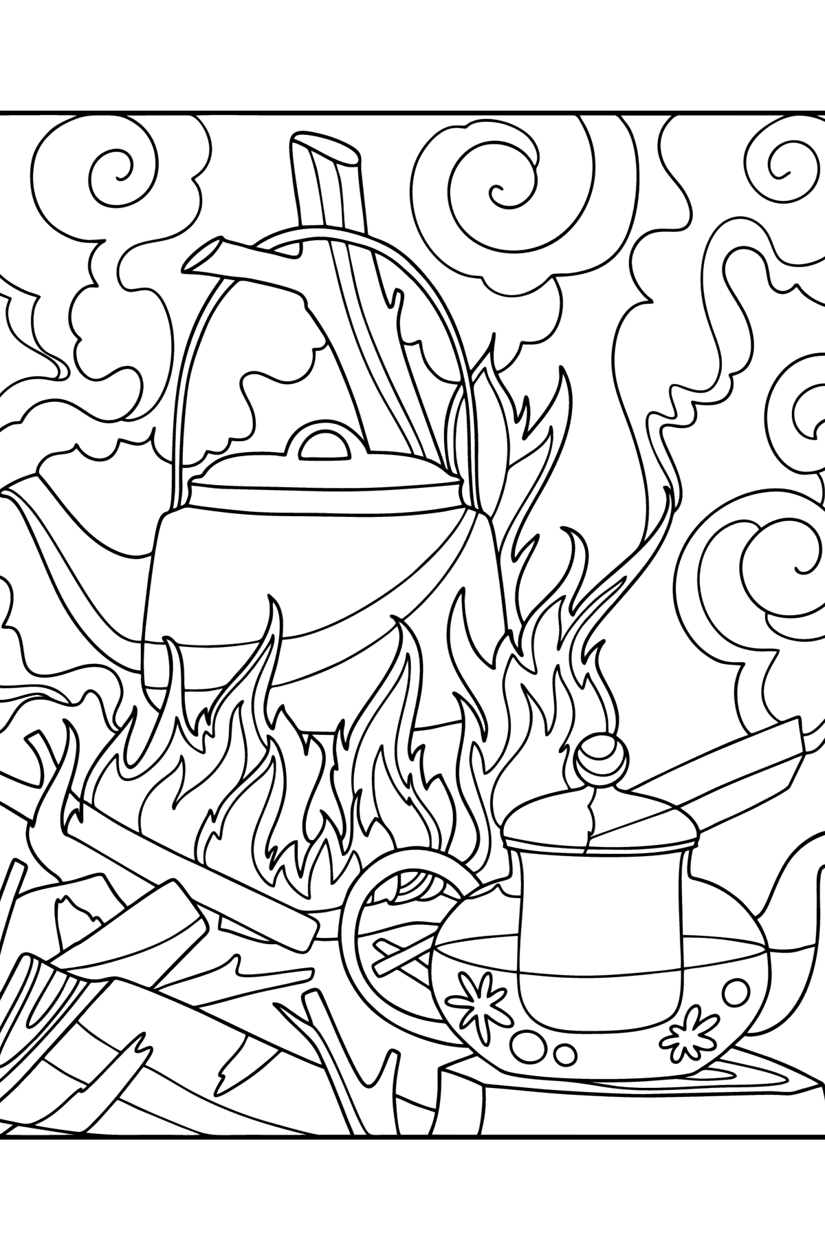 114+ Adult Coloring Pages Coffee Printable 42