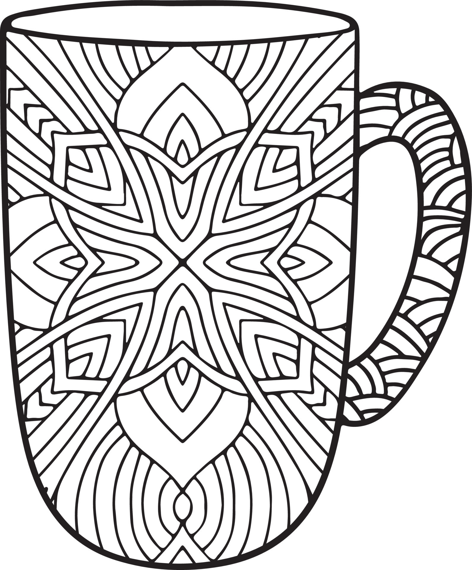 114+ Adult Coloring Pages Coffee Printable 47