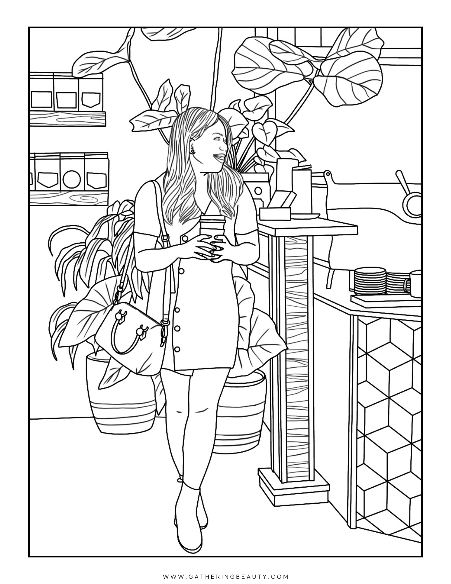 114+ Adult Coloring Pages Coffee Printable 49