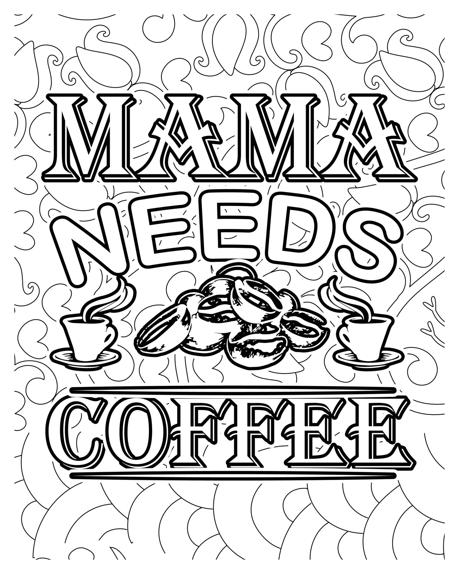 114+ Adult Coloring Pages Coffee Printable 56