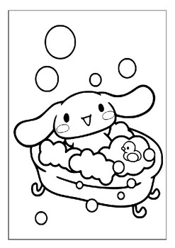 125+ Cinnamoroll Christmas Coloring Pages Printable 13