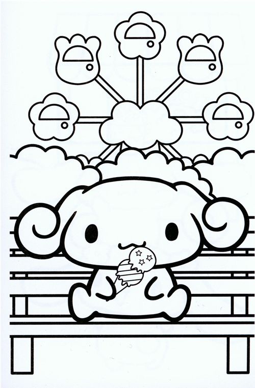 125+ Cinnamoroll Christmas Coloring Pages Printable 15