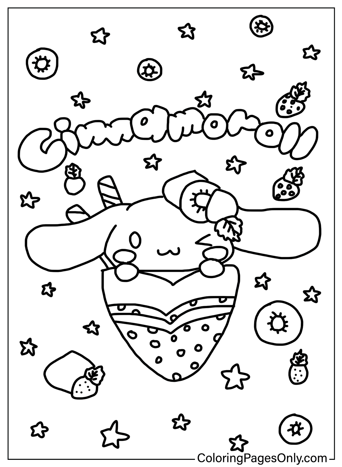 125+ Cinnamoroll Christmas Coloring Pages Printable 23