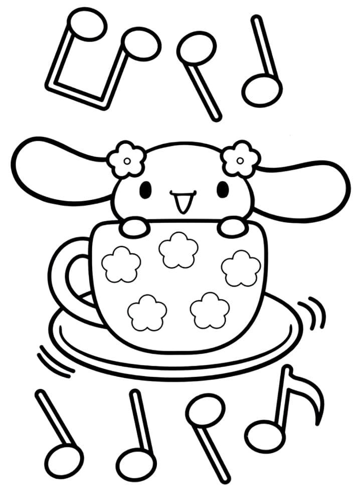 125+ Cinnamoroll Christmas Coloring Pages Printable 24