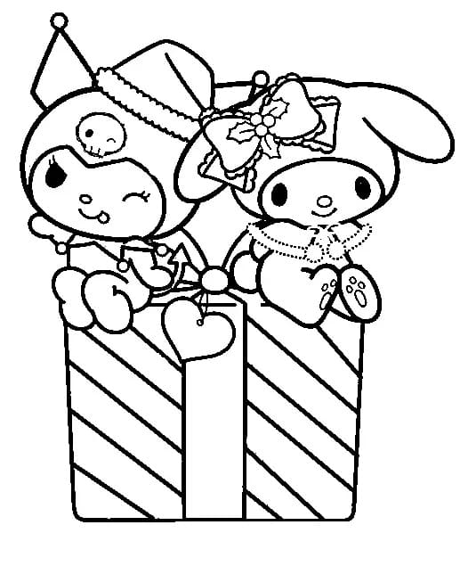 125+ Cinnamoroll Christmas Coloring Pages Printable 26