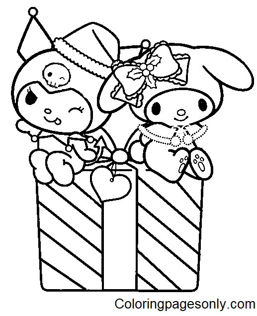 125+ Cinnamoroll Christmas Coloring Pages Printable 29