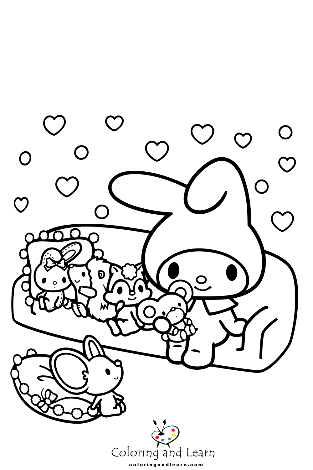 125+ Cinnamoroll Christmas Coloring Pages Printable 30