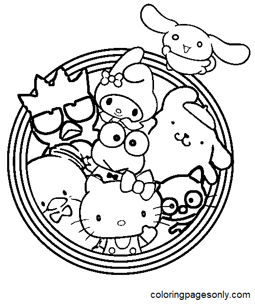 125+ Cinnamoroll Christmas Coloring Pages Printable 35