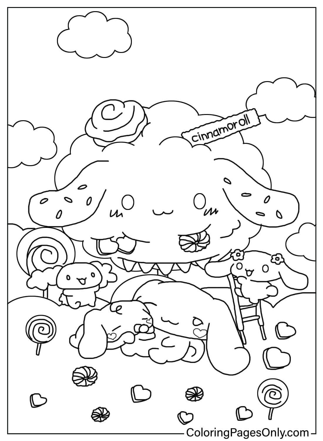 125+ Cinnamoroll Christmas Coloring Pages Printable 72