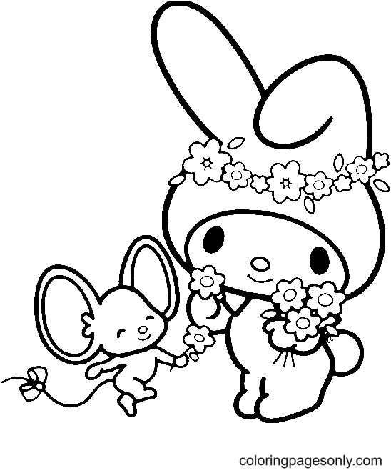 125+ Cinnamoroll Christmas Coloring Pages Printable 78