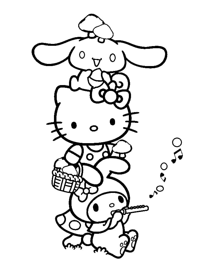 125+ Cinnamoroll Christmas Coloring Pages Printable 95