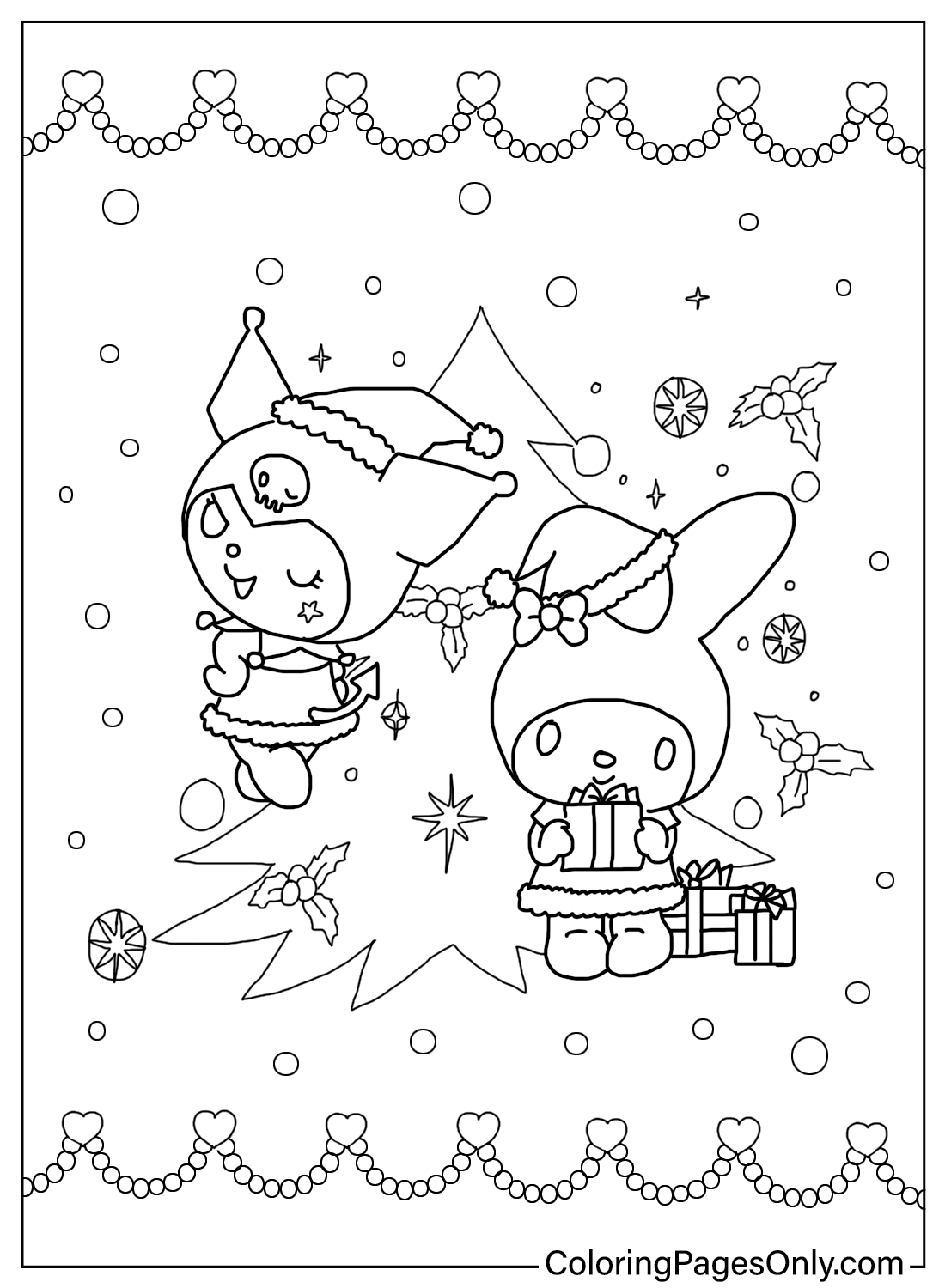 125+ Cinnamoroll Christmas Coloring Pages Printable 96