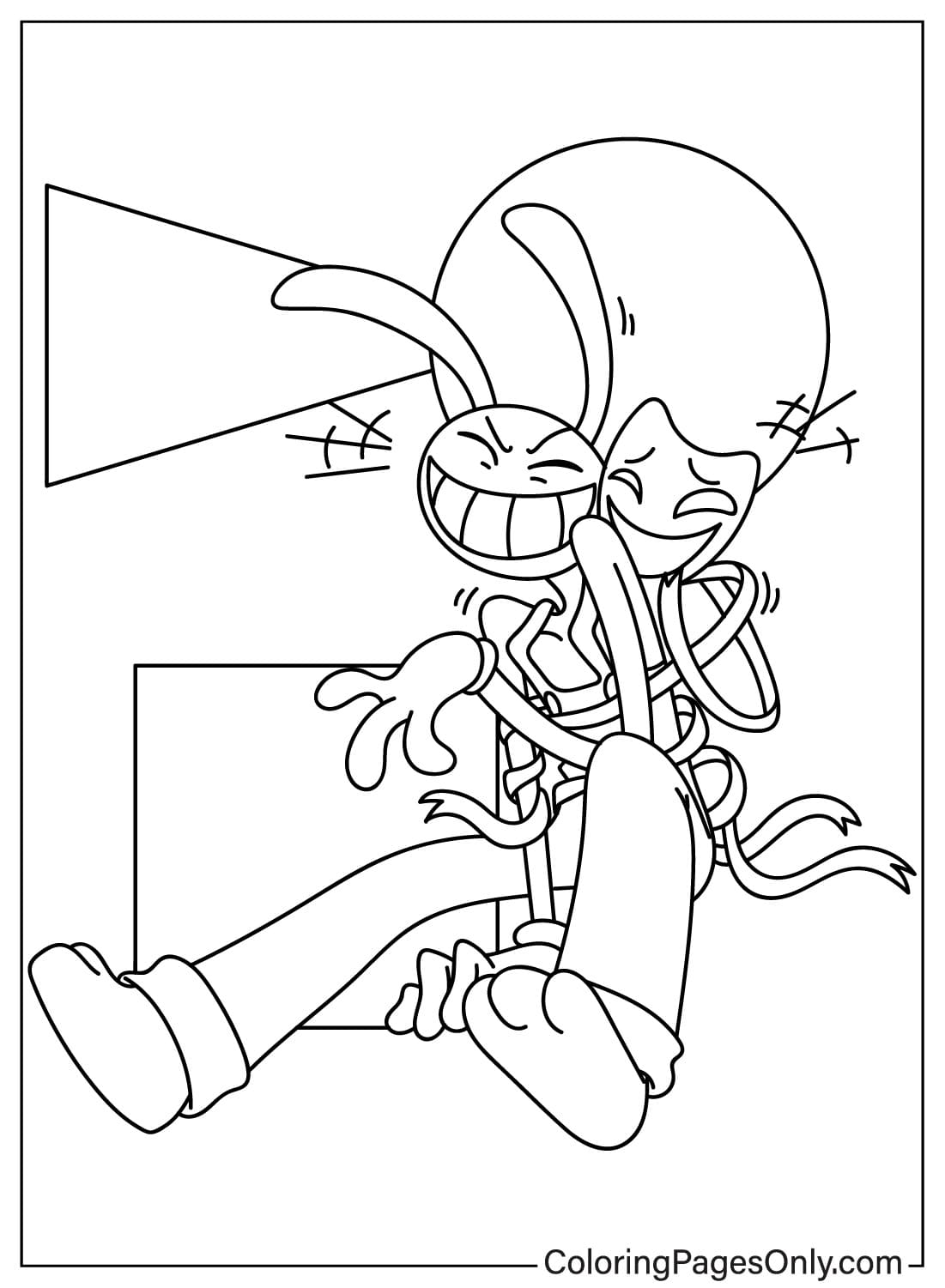 130+ Digital Circus Characters Coloring Pages Printable 10