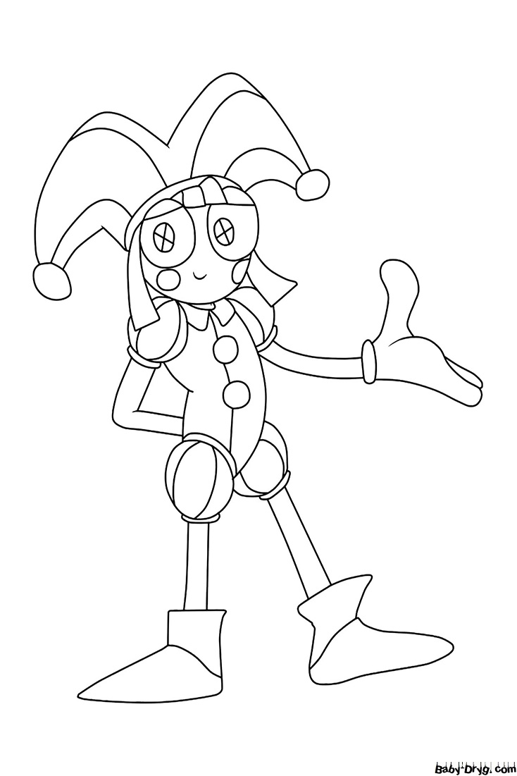 130+ Digital Circus Characters Coloring Pages Printable 11