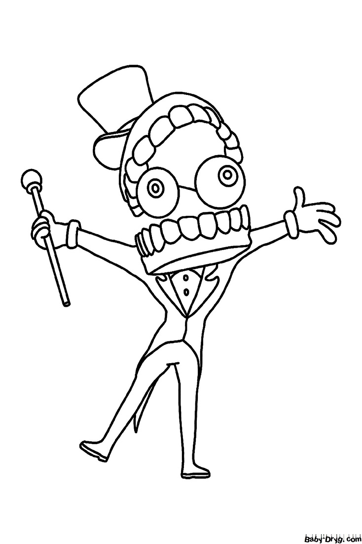 130+ Digital Circus Characters Coloring Pages Printable 123