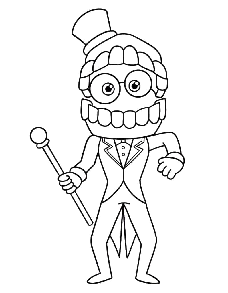 130+ Digital Circus Characters Coloring Pages Printable 3