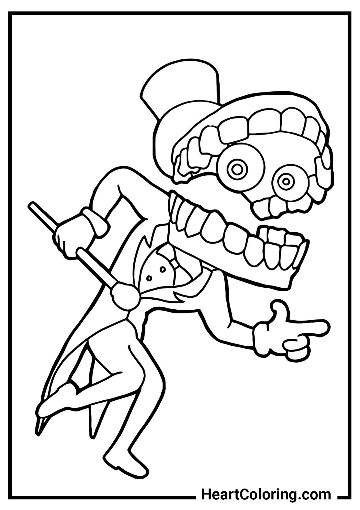 130+ Digital Circus Characters Coloring Pages Printable 4