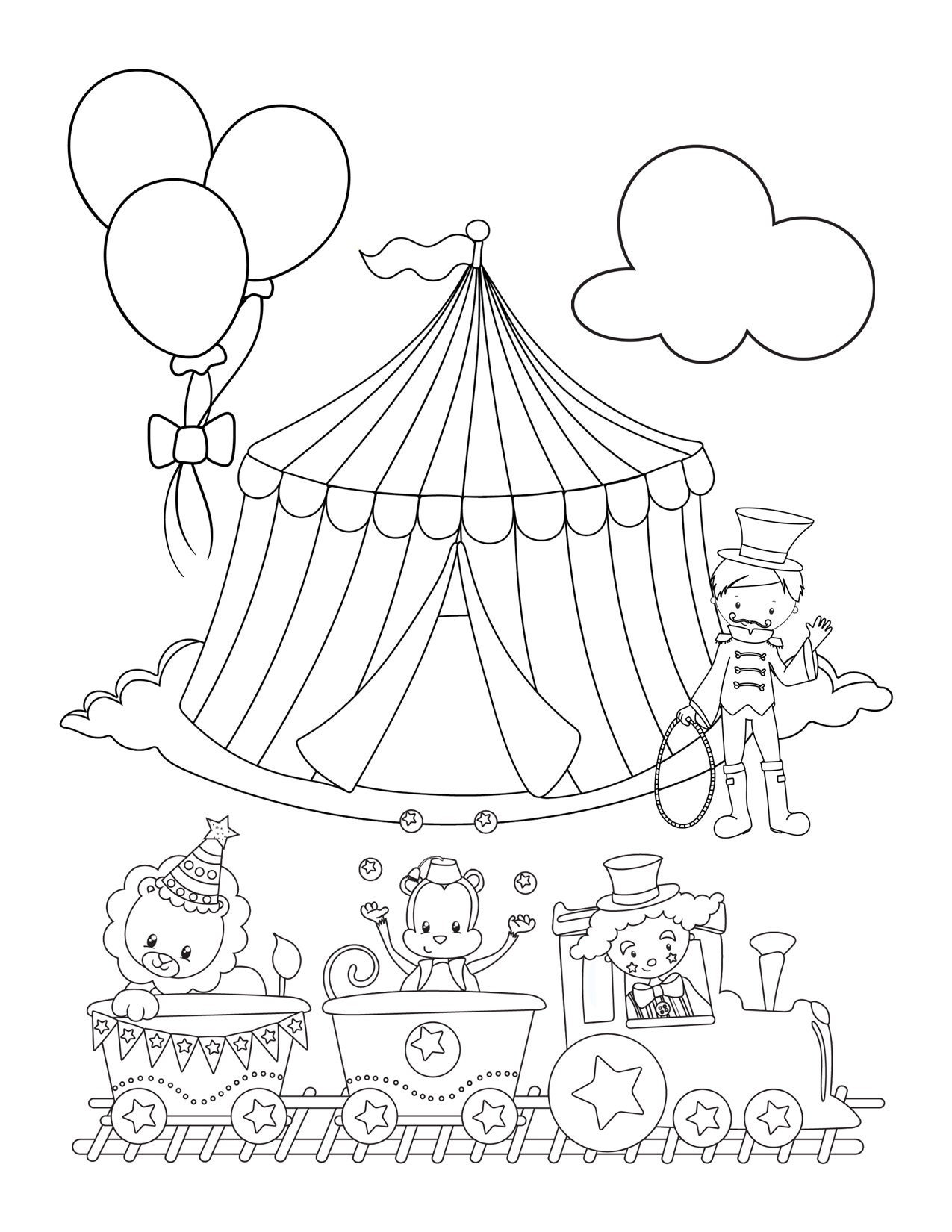 130+ Digital Circus Characters Coloring Pages Printable 57