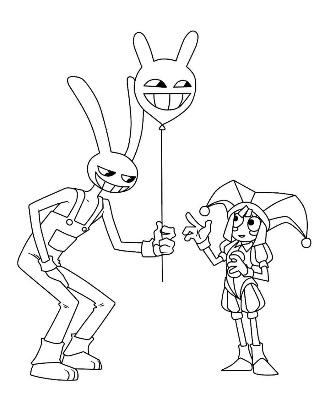 130+ Digital Circus Characters Coloring Pages Printable 72