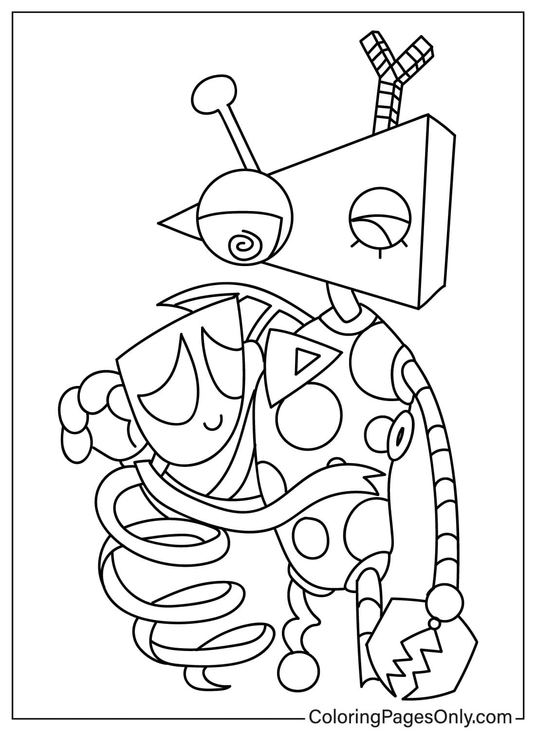 130+ Digital Circus Characters Coloring Pages Printable 85